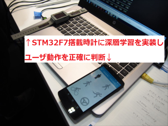 STM32F7(Cortex-M7)搭載時計でユーザ動作を正確に判断（記事より）