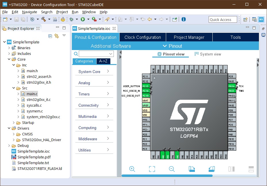 STM32CubeMXプロジェクトファイル起点でSTM32CubeIDEへ移設