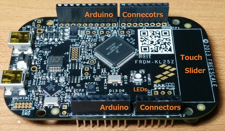図3 Arduinoコネクタ追加のFRDM-KL25Z