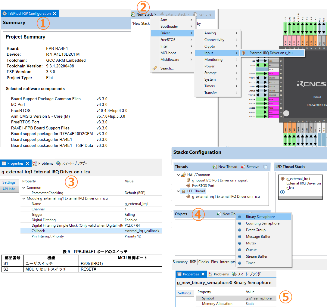 Flexible Software Package (FSP)設定