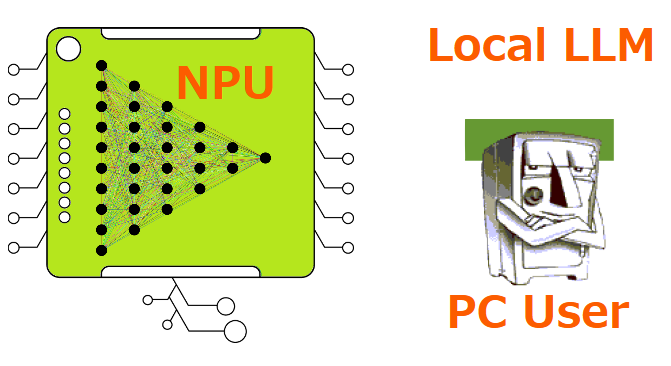 エッジAI処理最適化NPU必要性、ローカルLLMとは、PCユーザ対処とは