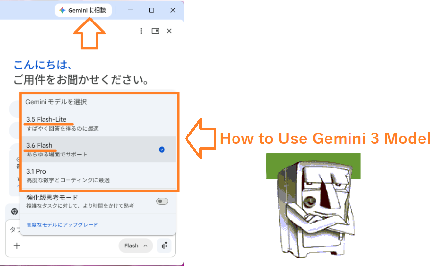 Gemini Flash-Lite/Flash/Proの使い方