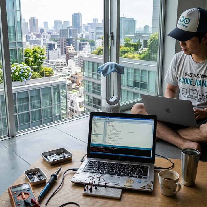 Gemini生成の技術者のn夏休み